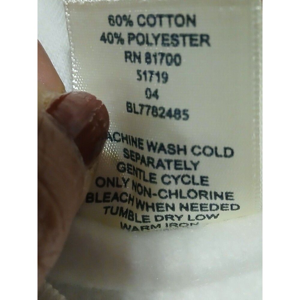 Blair Comfy White Snap button sweater with pockets Large - Picture 7 of 12